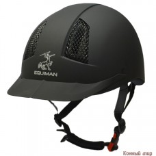 Шлем 81901-(59-61) EquiM Coolmax пластиковый (черный)V