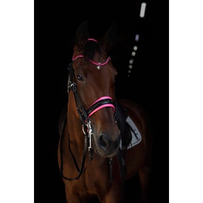 Оголовье 10010-F Bramin FUCHSIA выездка (fuchsia)V