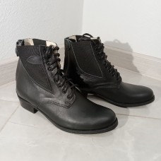 Ботинки Diana-40 кожа премиум, шнуровка (черн)