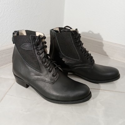 Ботинки Diana-41 кожа премиум, шнуровка (черн)