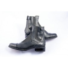 Ботинки 2071-35 Каро RG резинка/молния кожа (черн)V