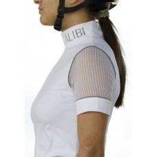 Блуза 1009-XS Alibi короткий рукав (серая полоска)